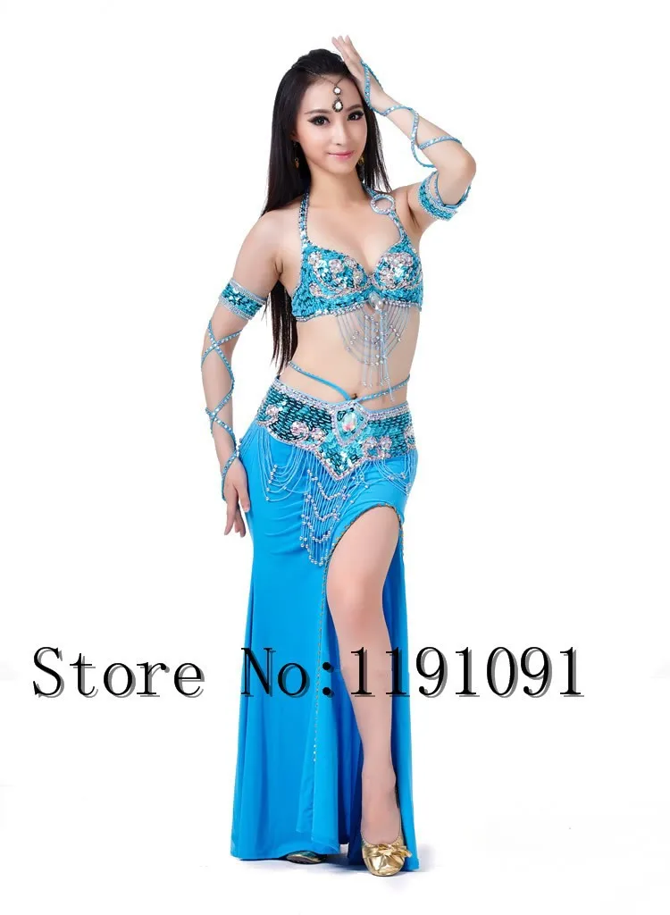 Одежда для индийского беллиданса, 3 компл. Размера S / M / L, 10 цветов 700#