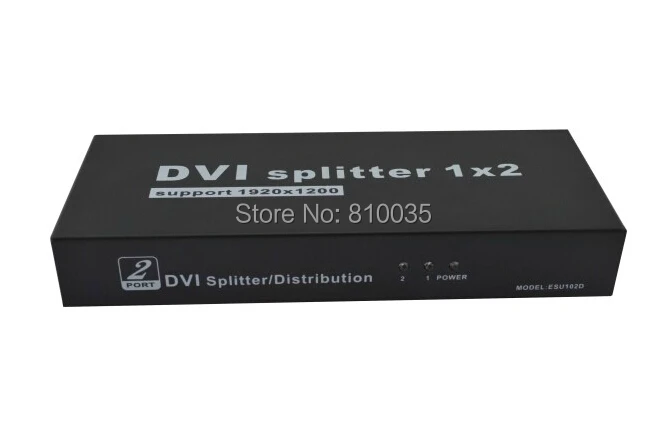Разделитель DVI 1X2 порта DVI распределитель сплиттер с адаптером питания до 1900X1200 поддерживается