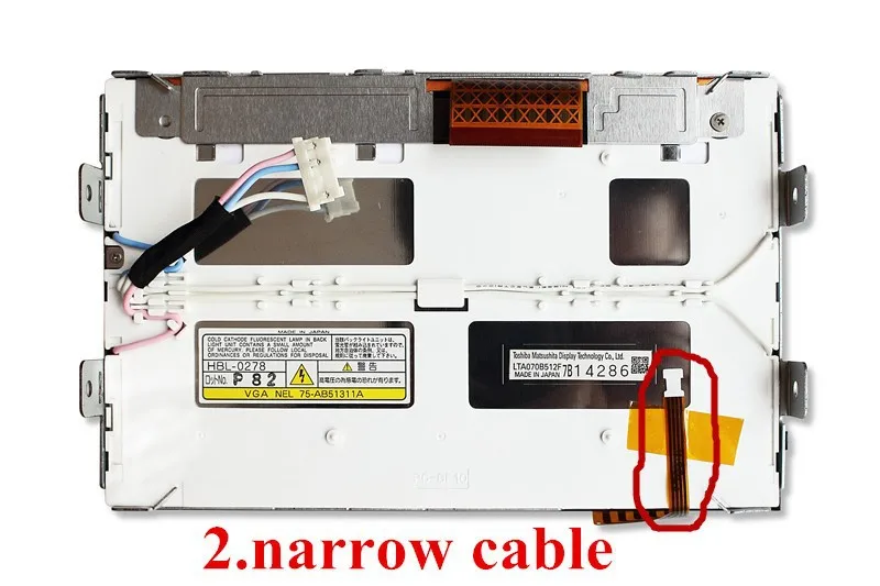 KCVV DHL/EMS " LTA070B512F TFT ЖК-дисплей модуль+ сенсорный экран дигитайзер объектив для автомобиля gps навигация