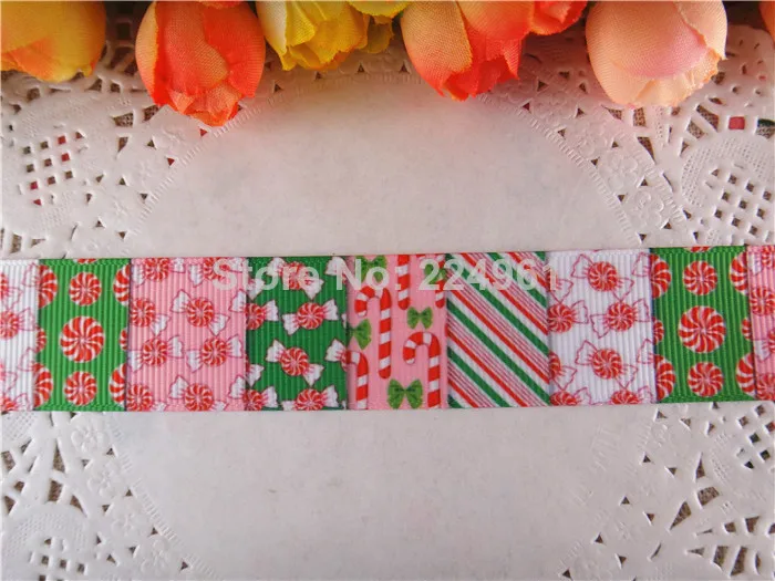 Новое поступление 1 ''(25 мм)" сделай сам "с геометрическим принтом grosgrain ленты, с рисунком, с тесьмой и сделай сам diy бигуди для волос луки 50 ярдов WQ14052422