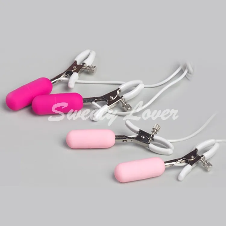 Female Red Pink Adjustable Breast Tits Sex Product Vibrating Boob Nipple Sex Clamps Adult Games Toys for Women Free Shipping (8)