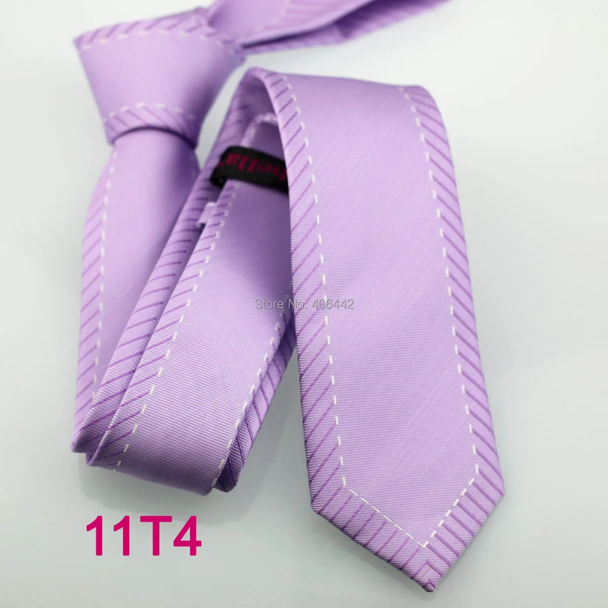 YIBEI coahella ties мужской тонкий галстук сиреневый с фиолетовой каймой в полоску Тонкий галстук узкий галстук Модный Галстук Свадебный Gravata