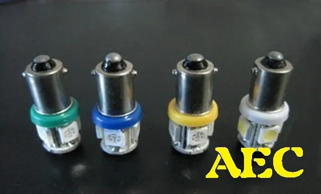 100 шт 24V грузовик T4W BA9S 5 SMD 5050 светодиодный 5 SMD 5 светодиодный H6W индикатор номерной знак Карта Купол H6W инструмент белый красные, синие желтый