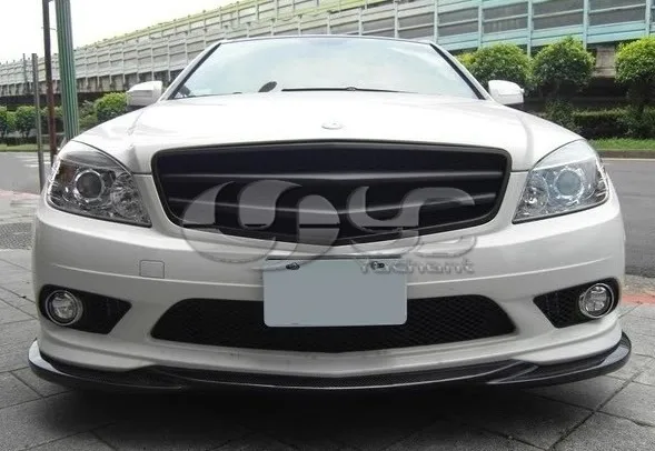Стеклопластиковый волокно Стекло AMG-спортивный Стиль передний бампер губы подходит Non-C63 модель подходит только для 2008-2011 Mercedes Benz W204 C300 C350