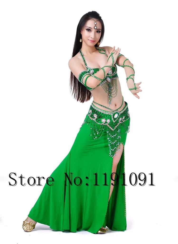 Одежда для индийского беллиданса, 3 компл. Размера S / M / L, 10 цветов 700#