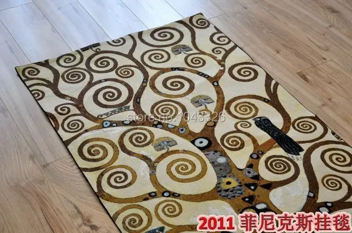 Klimt дерево символ жизни креативный домашний декор 137*70 см пейзаж Картина декоративная настенная вешалка гобелены aubusson гобелены PT-33