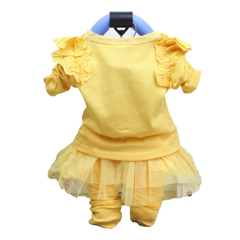 Anlencool/ весенние туфли дети хлопок подкладка Комплект одежды в обтяжку кружева костюмы с юбкой одежда для малышей комплекты одежды для девочки