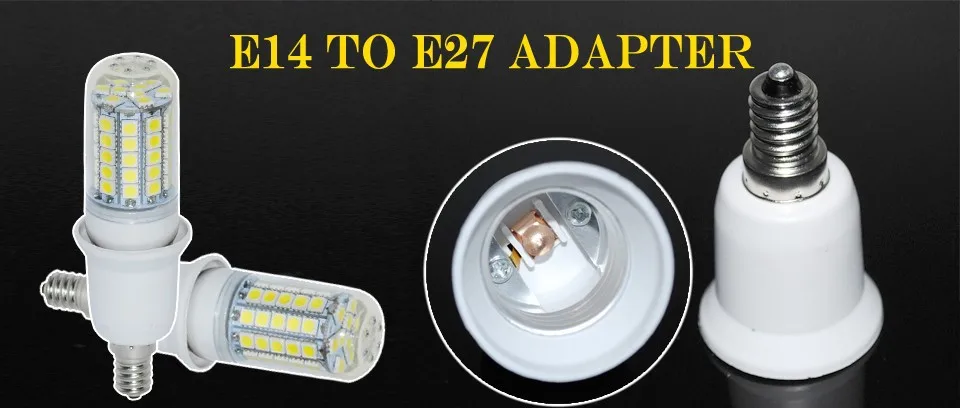 Супердешёвый светодиодный адаптер E14 к E27 конвертер-розетка патрона лампы лампочная держатель блок питания шкетер расширение использования лампы