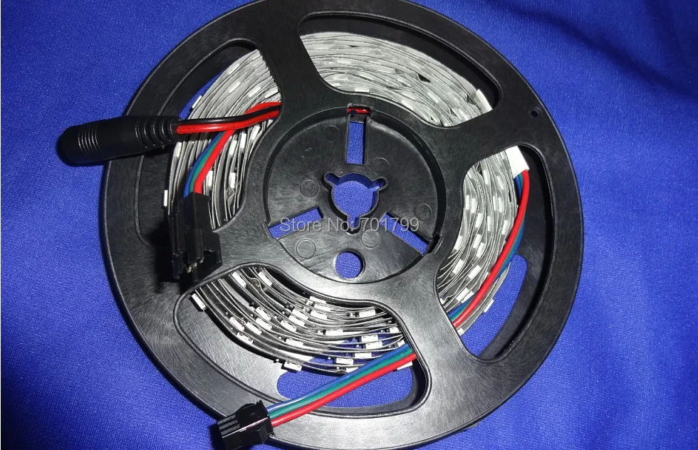 5 m DC5V WS2812B светодиодный пиксель srip, не обладает водонепроницаемостью, 30 шт. WS2812B/м со светодиодной подсветкой из 30 пикселей; Черная печатная плата