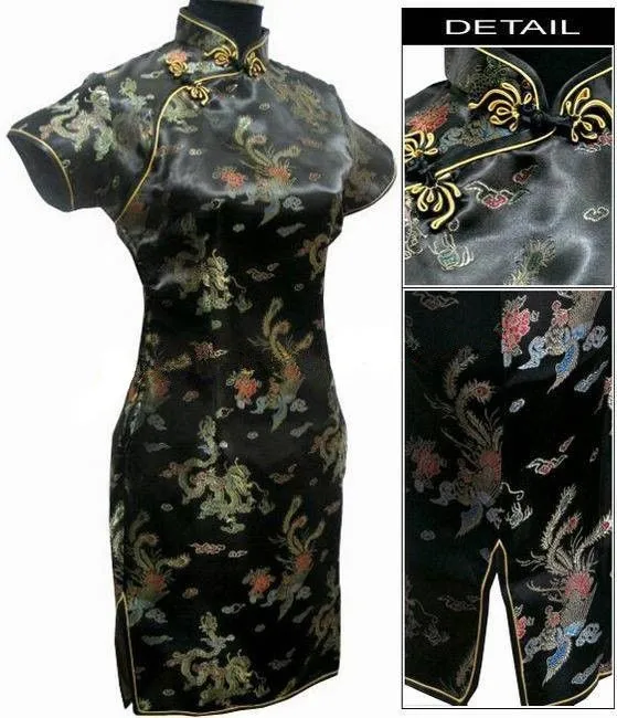 Темно-синие Винтаж китайский Для Женщин Атлас Мини Cheongsam Qipao платье плюс Размеры размеры s m l xl XXL, XXXL 4XL 5XL 6XL Mujeres Vestido J4065