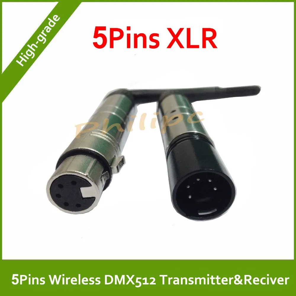 DHL 5 Pins DMX512 Беспроводной Системы приемник передатчик DMX Dfi DJ 2,4 г DMX контроллер