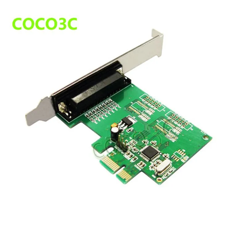 MosChip MCS9901 PCI-e 1 параллельный IEEE 1284 контроллер карты PCI express DB25 принтер LPT порт адаптер расширения