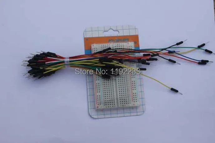 10 шт./лот Мини Solderless 400 точка Макет + 65 шт. Перемычка линия