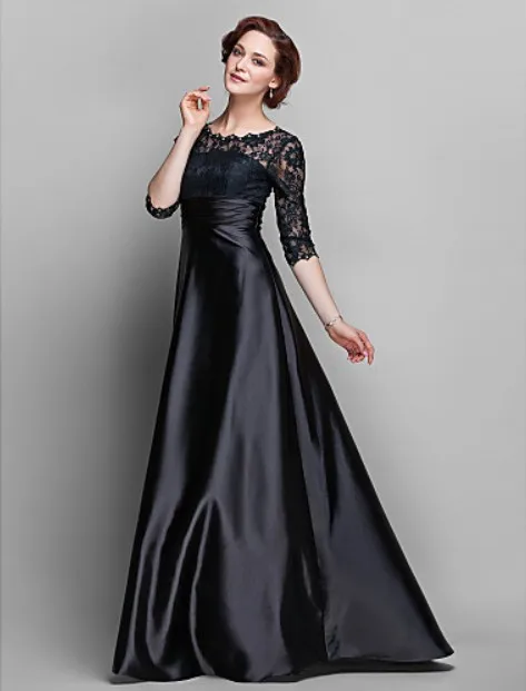 Модная новинка 2016 пикантные vestidos de festa повседневное короткое платье вечерние платье Черное кружево для матери невесты Платья с половиной