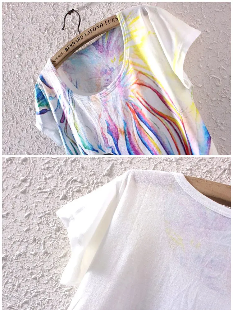 2016 Fashion Vintage Spring Summer Women Lady Girl Short Sleeve Horse Graphic Printed T Shirt Tee Tops Print 6