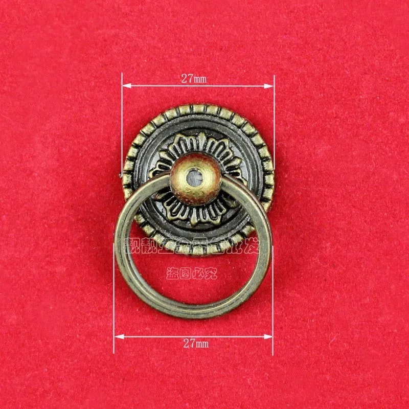 27*27 мм антикварная мебель шкаф/шкатулка для драгоценностей, коробка для вина, аптечке потрясение дверная ручка