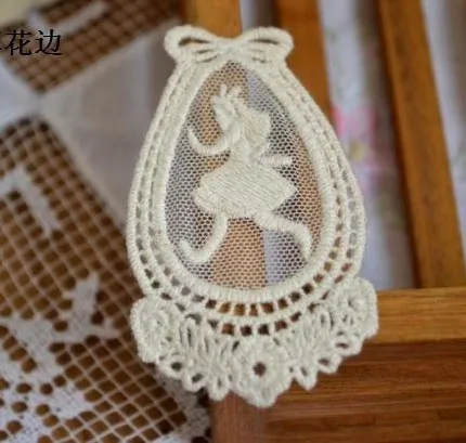 DIY украшения Кружево Ткань Вставить Decoraive Ткань Вставить и Кружево аппликация 100 шт./лот смешанный дизайн