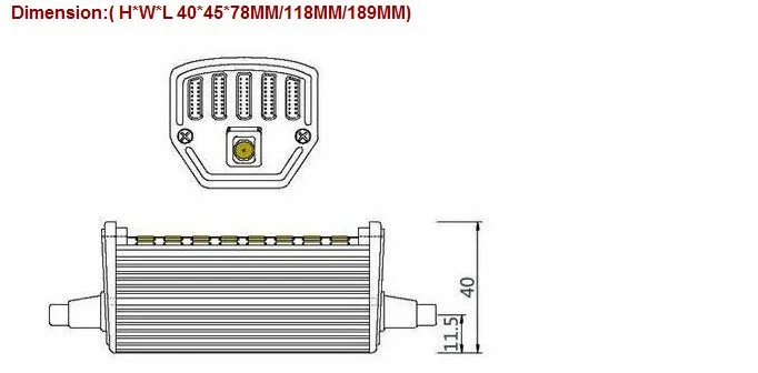 78 мм 7 Вт led r7s света с 24 шт. Samsung SMD5730 7 Вт R7S прожектор AC85-265V 3 лет гарантия