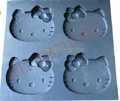 Бесплатная доставка ~ Электрический рисунок «Hello Kitty» cat Форма вафельница машина/хаки кекс торт машина