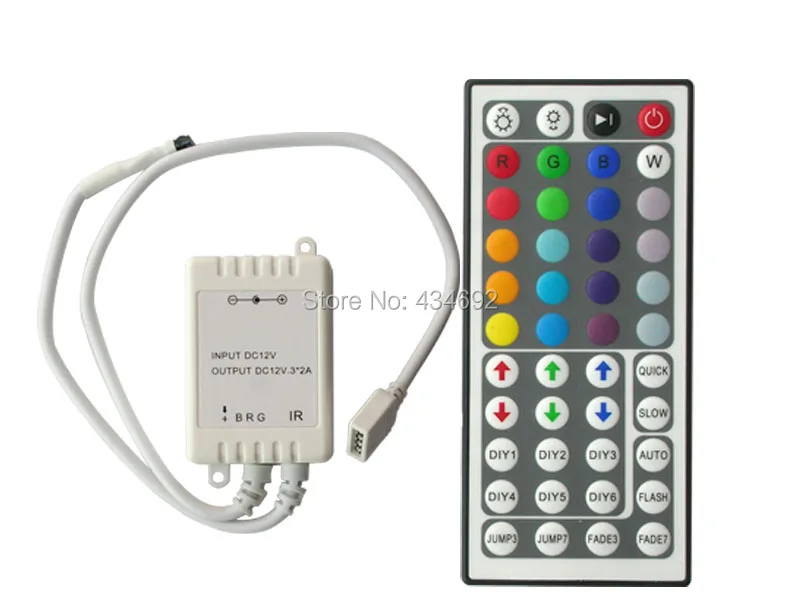DC12V 44 ИК ключ RGB светодиодный Управление; с дистанционным управлением Управление для 5050 RGB Светодиодные ленты