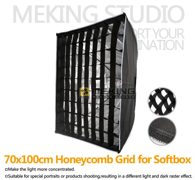 Meking, фотографический сотовая сетка 70 см x 100 см/2" x 40" для студийной вспышки софтбокса