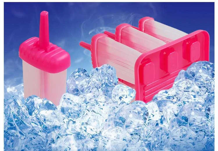 Hs050 Творческий домашнее Мороженое Popsicle Плесень квадратный стиль чайник Плесень морозильная камера Лед Popsicle йогурт Мороженое Замороженные 6cells