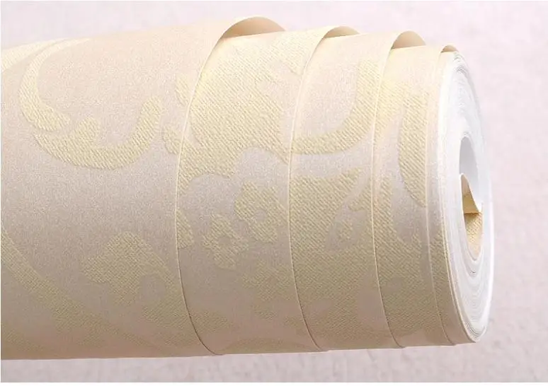 Роскошный Европейский флок нетканые металлические цветочные Дамасские обои дизайн Современная винтажная настенная бумага текстурированные обои рулон 10 м