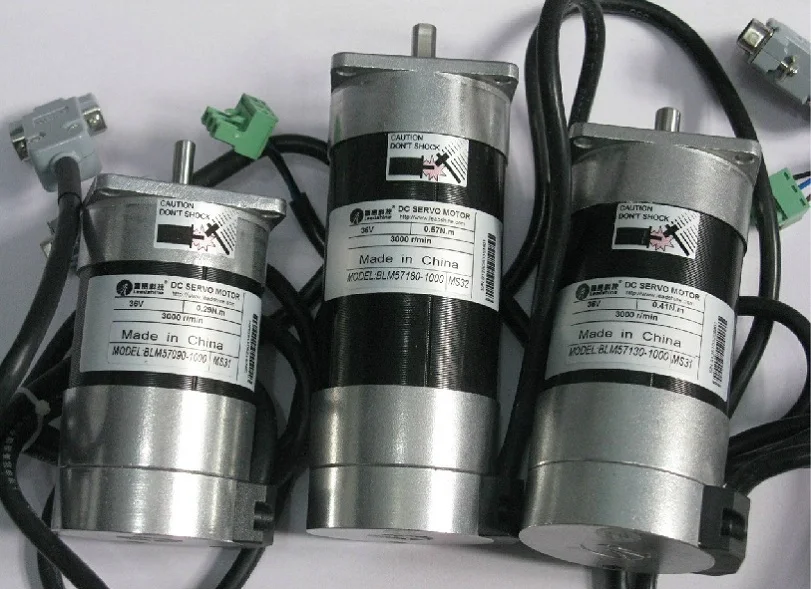 Leadshine BLM57130-1000+ ACS606 130 Вт бесщеточный серво-двигатель в комплекте NEMA 23 размер рамы; 3000 об/мин Номинальная скорость; 36 В DC Номинальное напряжение