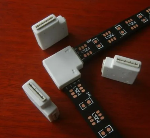 "L" Газа Разъем типа; 4PIN 10 мм широкий, для 5050 RGB 10 мм Использование полосы