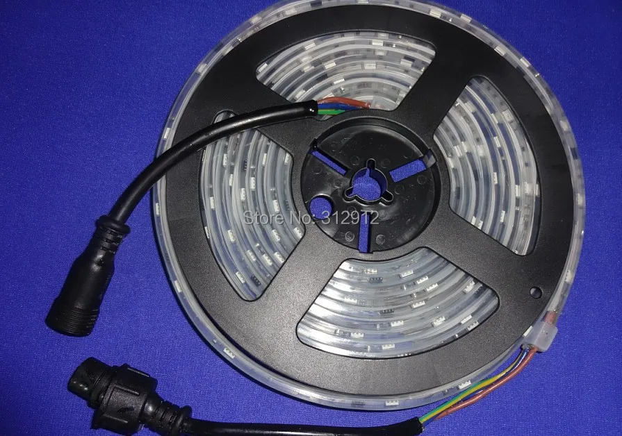 5 м DC12V 30 светодиодов/m10pcs WS2811 IC/метр (10 пикселей) светодиодный цифровой полосы, IP68; эпоксидная смола заполнены в трубки; с 13.5 мм 3 основных