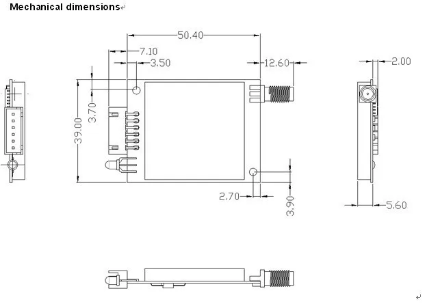 10 шт. Arduino UNO nicerf sv651-433-TTL Интерфейс 500 МВт 3 км большой дальности в открытой местности FSK беспроводной rf модуля 433 мГц