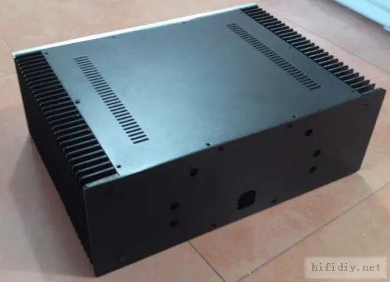 4315 A Алюминиевый усилитель мощности шасси/коробка/DIY усилитель корпус/черная версия