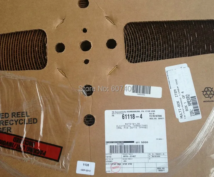 61118-4 CONN pin 20-14awg М-Н-l pre-оловянный терминалы TYCO TE AMP корпусов зажимы соединителя новые и оригинальные детали