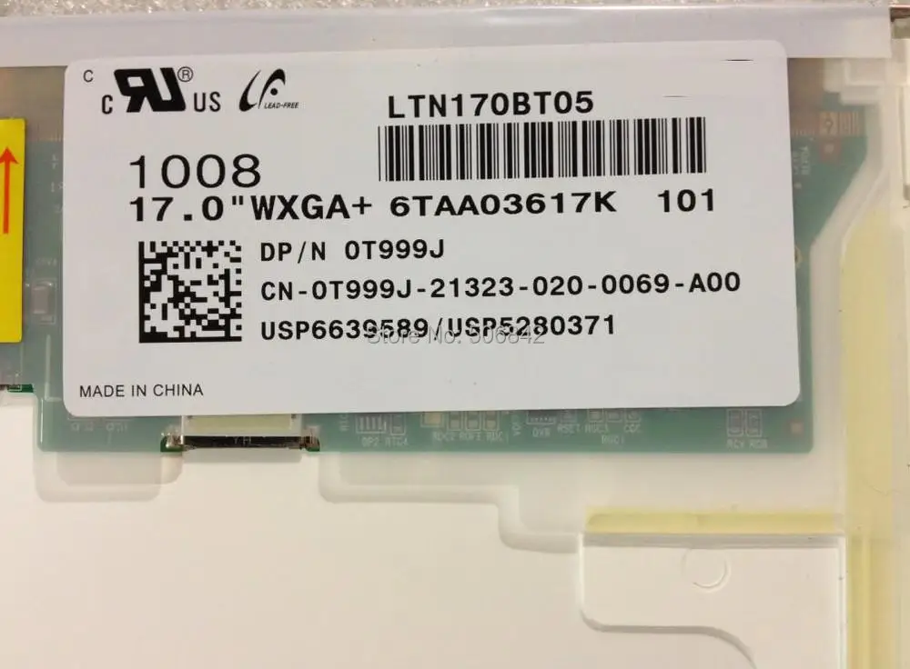 17," ноутбук ЖК-дисплей экран LTN170BT05, 1440*900