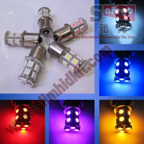 Safego 10 шт. P21W 1156 1157 светодиодный Поворотная сигнальная лампа 5050 13 SMD S25 BAY15D BA15S автомобильный тормозной фонарь светильник s парковка светильник 12V белого цвета
