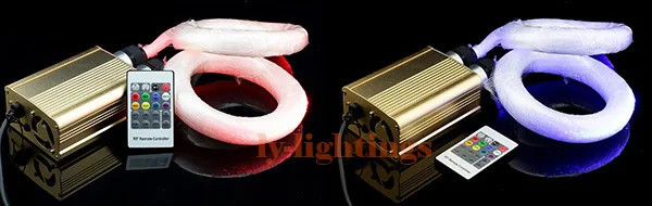 RGB Цвет Изменение оптического волокна светильник комплект 35 Вт Светодиодный светильник коробка+ волокно беспроводной RF дистанционного звездное небо оптический потолочный светильник