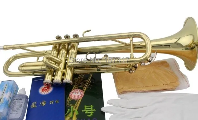 Бесплатно старшая Bach Посеребренная труба Баха LT180S-43 маленький латунный музыкальный инструмент Trompeta Профессиональный высокого класса