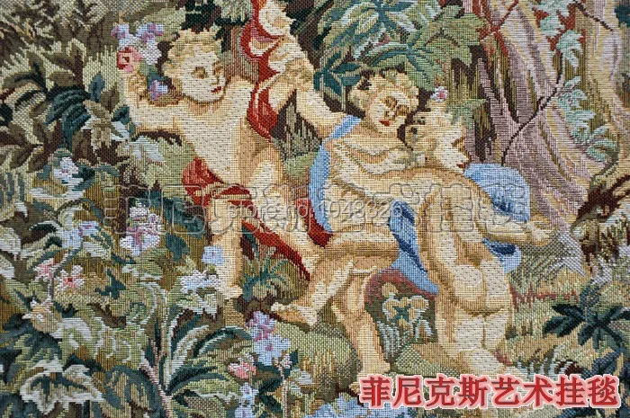 140*100 см классический европейский Императорский сад мягкая ткань художественный гобелен настенные гобелены для украшения дома PT-43