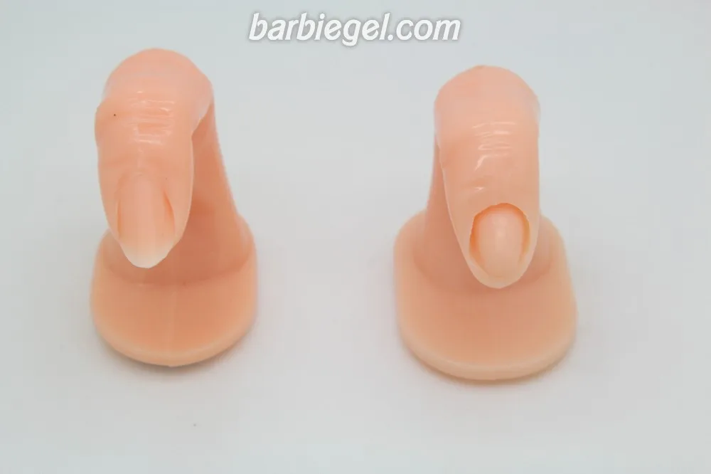 10 Х Вставить Ложные Пальцев Профессиональный Nail Art Практика Обучение Дисплей Инструмент Поддельные Пальцы