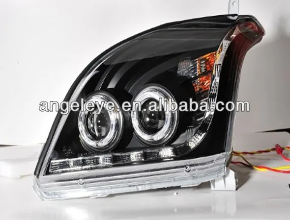 FJ120 LC120 Prado 2700/4000 светодиодный головной фонарь для TOYOTA 2003-2009 год черный V3
