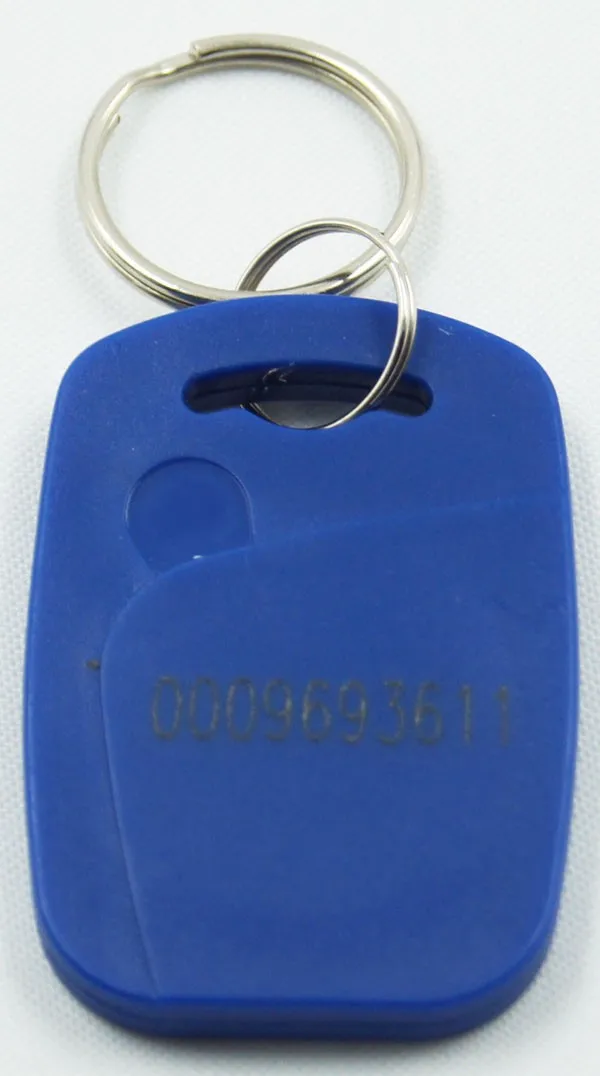 100 шт./пакет RFID брелоков 125 кГц близость ABS ключевые метки RFID контроля доступа брелок TK4100/EM4100 чип
