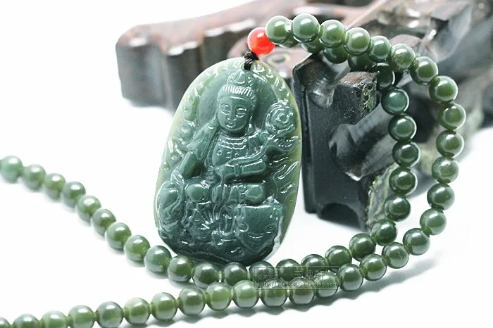 Медальон hetian jade samantabhadra кулон «Бодхисаттва» Зодиак является змеей в этой жизни буддийский патрон святого