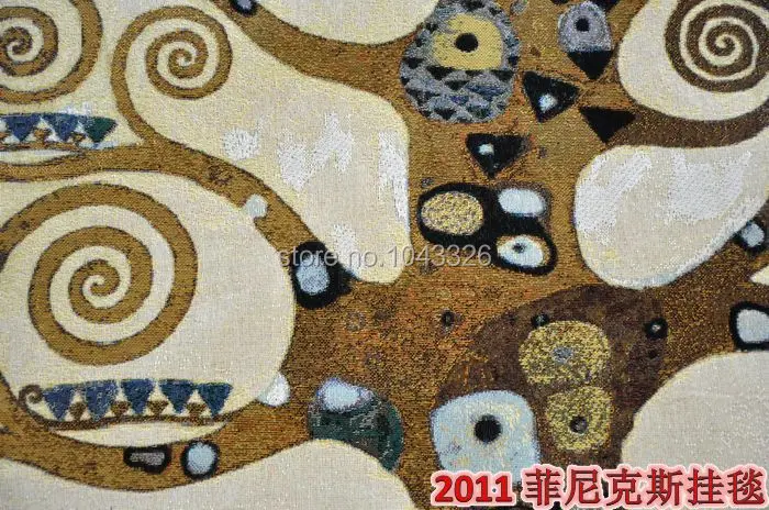 Klimt дерево символ жизни креативный домашний декор 137*70 см пейзаж Картина декоративная настенная вешалка гобелены aubusson гобелены PT-33