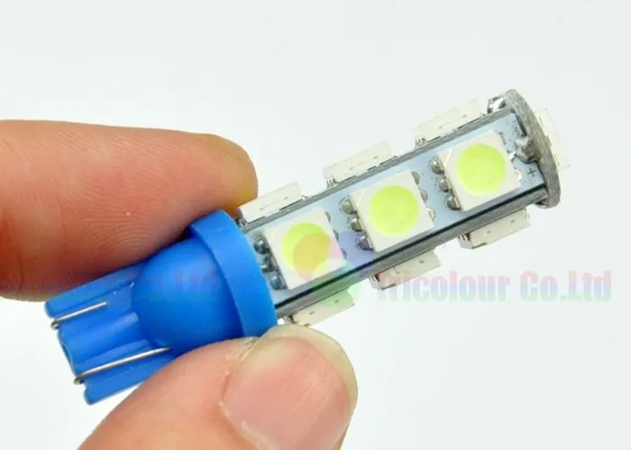 AutoEC 50 X T10 13 светодиодный smd 5050 158 168 194 w5w авто светодиодный сочного, индикаторная лампа фонарь освещения номерного знака 7 видов цветов DC12V# LB94