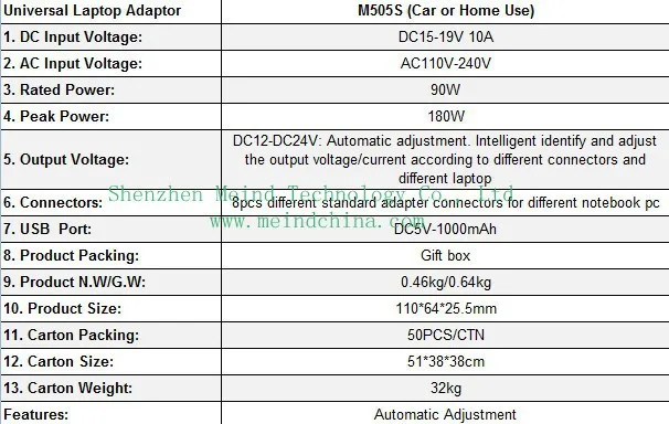 Адаптер питания для ноутбука универсальный блок питания USB зарядное устройство M505S для нетбука ноутбук Прямая поставка