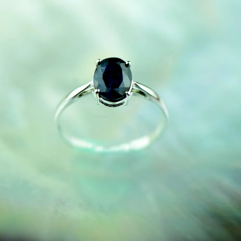 ruby gemstone blue ring pendant049