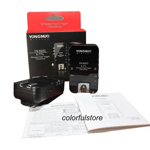 YN-622C YN622C YN-622 YN622 C YN 622C Беспроводной E-TTL триггер для вспышки для цифровой однообъективной зеркальной камеры Canon EOS 1100D 1000D 700D 550D 350D 60D 7D 5D2 5D II III