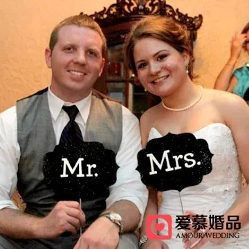 2 шт./компл. 19*13 см Photo Booth Опора, ручной "mr/Mrs" свадебной фотографии реквизит украшения