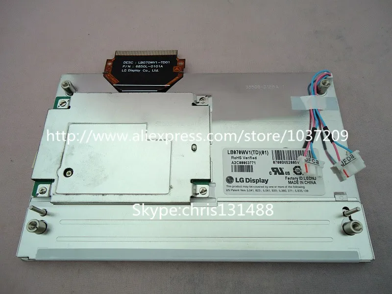 7," дисплей LB070WV1 TD01 LB070WV1(TD)(01) ЖК-дисплей модуль экран для Mercedes W204 GLK автомобиля звуковая система DVD диска