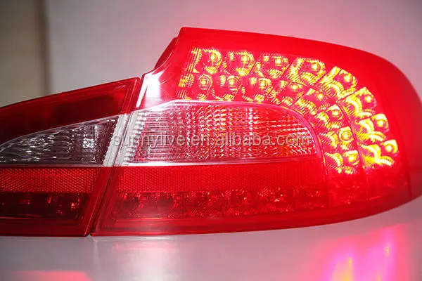 Для VW великолепный светодиодный задний фонарь для Skoda 2008-2013 год красный белый цвет
